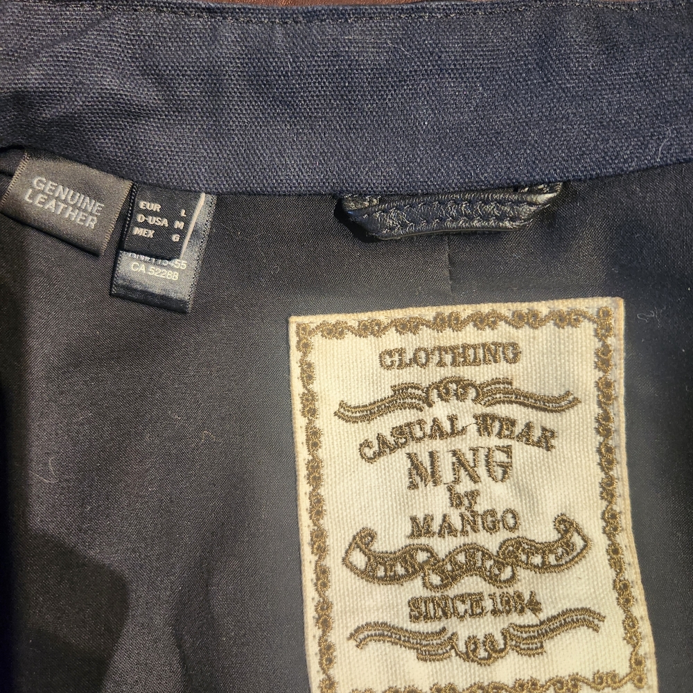 Mango Black Leather Jacket - Picture 7 of 7